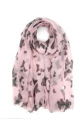 Scarf with butterflies